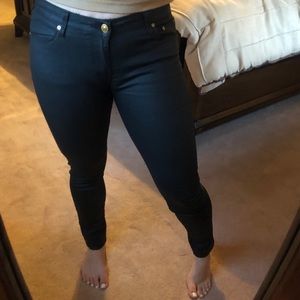 Zara Women’s Black Matte Leather Pants